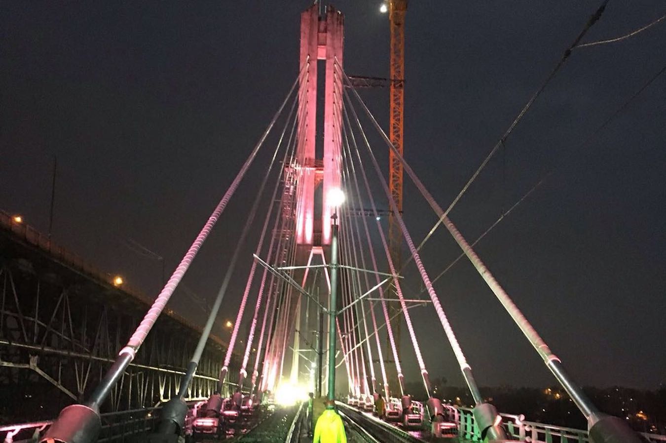 Urban Line Track Construction on Bridge - Santo Domingo